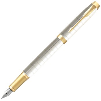 Ручка перьевая Parker IM Premium F318, Pearl GT (Перо F)